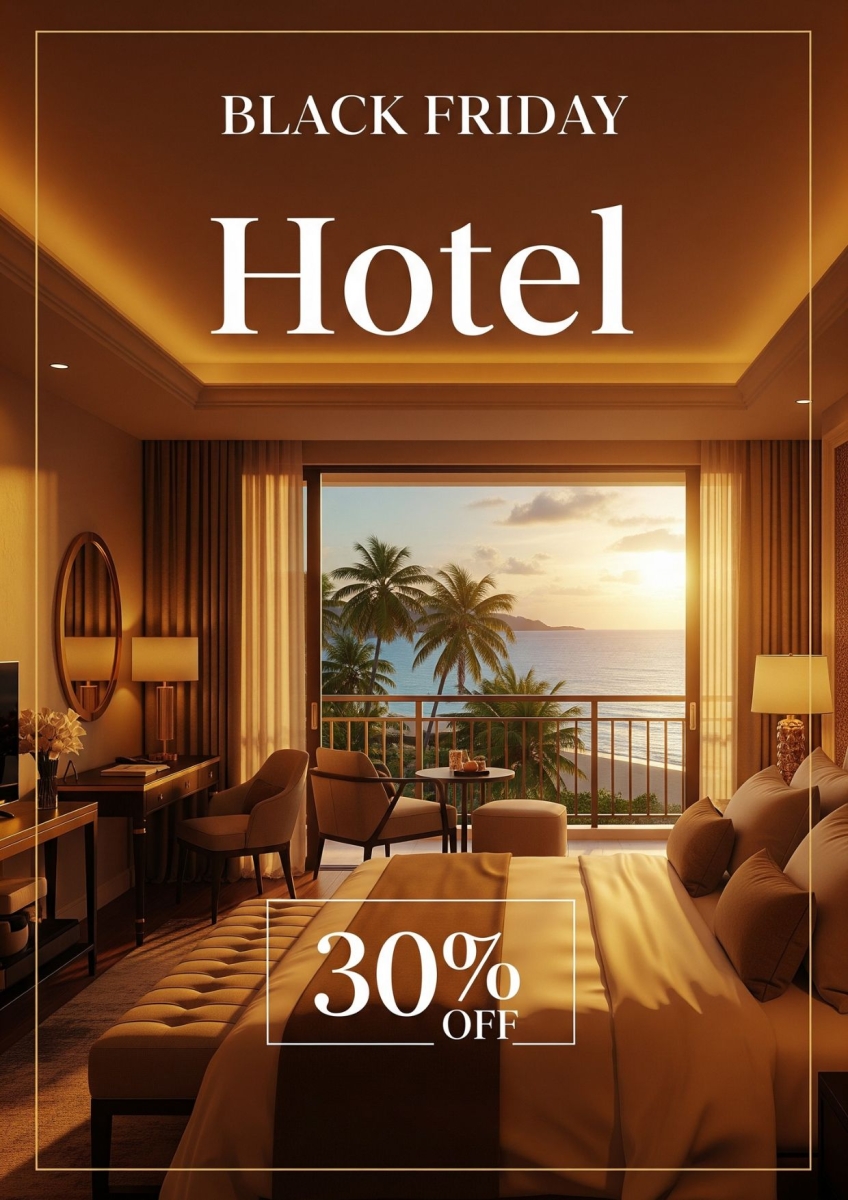 Ý tưởng thiết kế poster Black Friday bằng AI