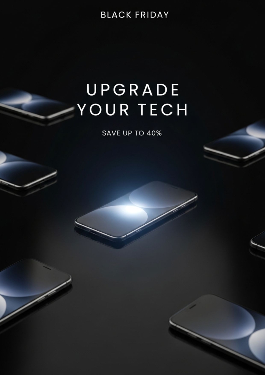 Ý tưởng thiết kế poster Black Friday bằng AI