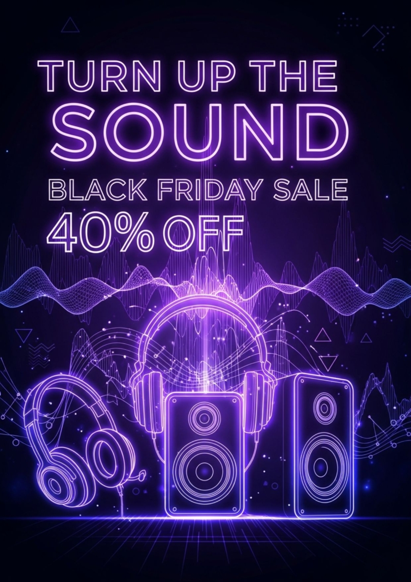 Ý tưởng thiết kế poster Black Friday bằng AI