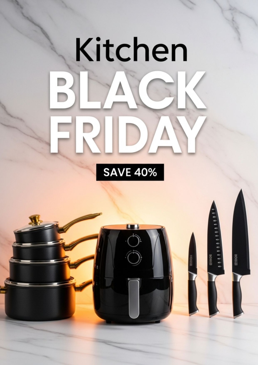 Ý tưởng thiết kế poster Black Friday bằng AI