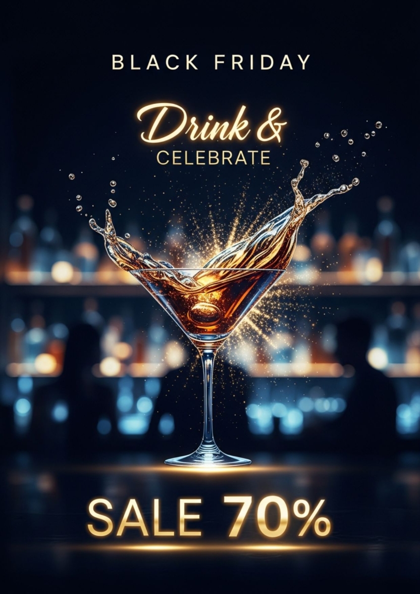 Ý tưởng thiết kế poster Black Friday bằng AI