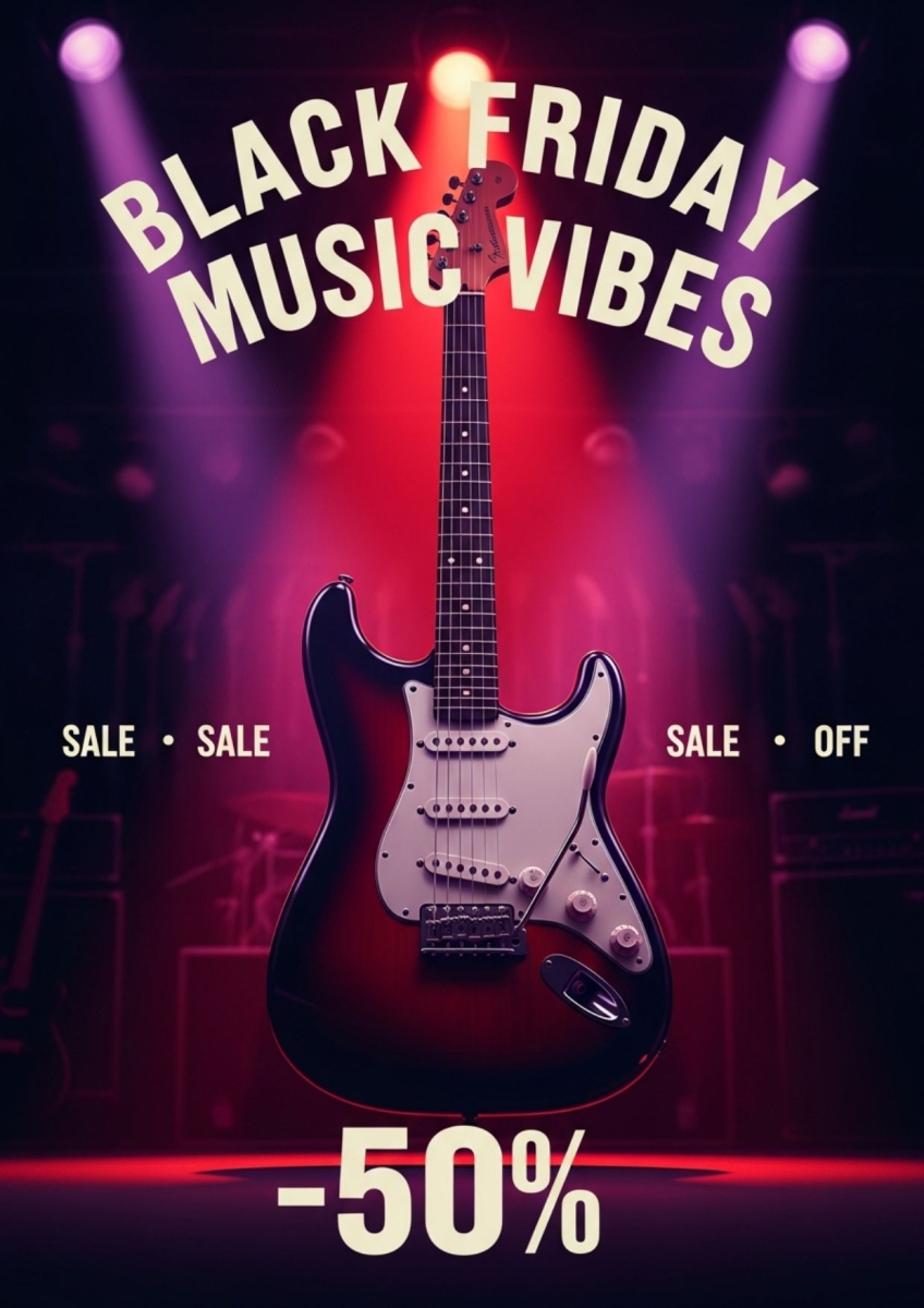 Ý tưởng thiết kế poster Black Friday bằng AI