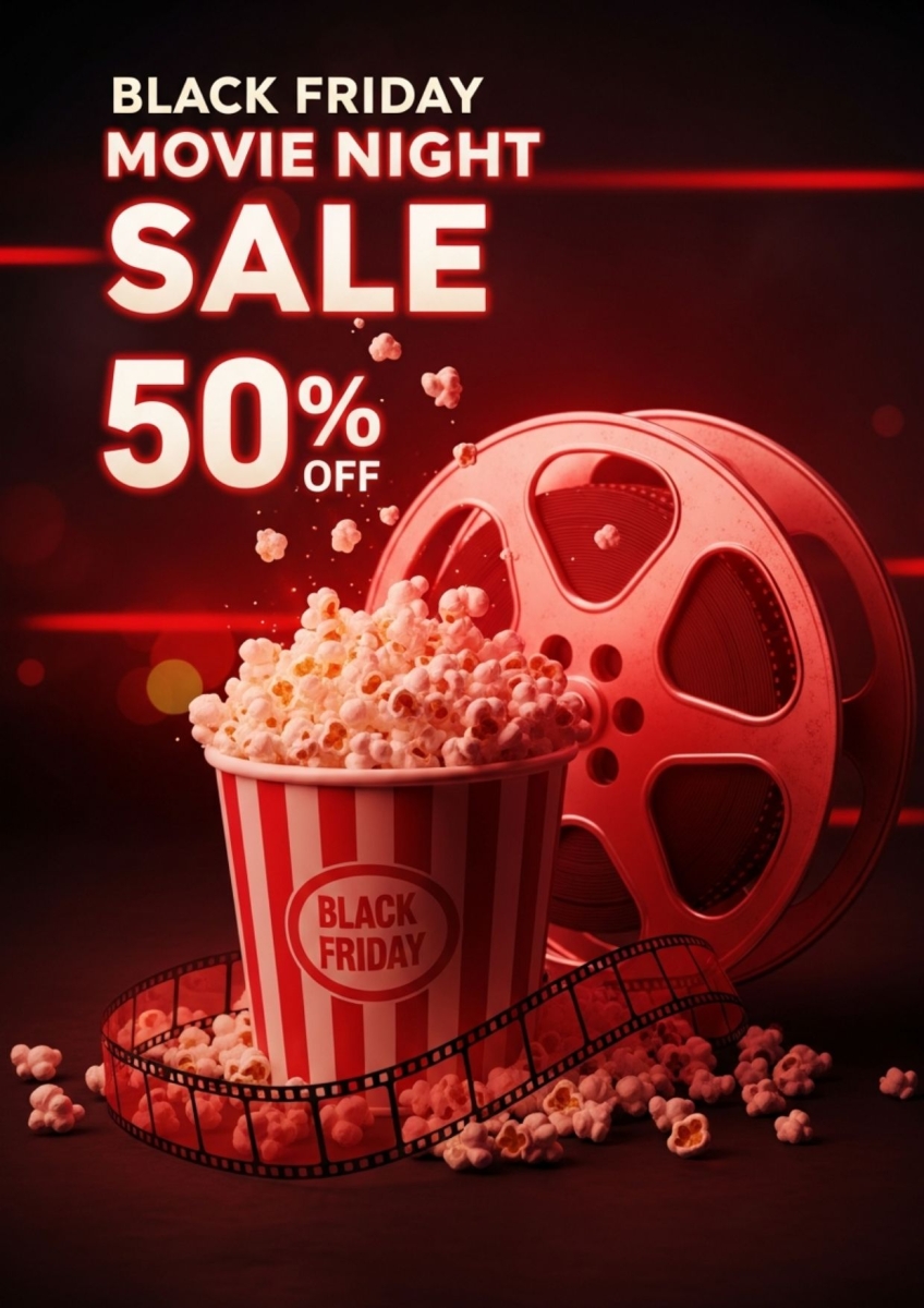 Ý tưởng thiết kế poster Black Friday bằng AI