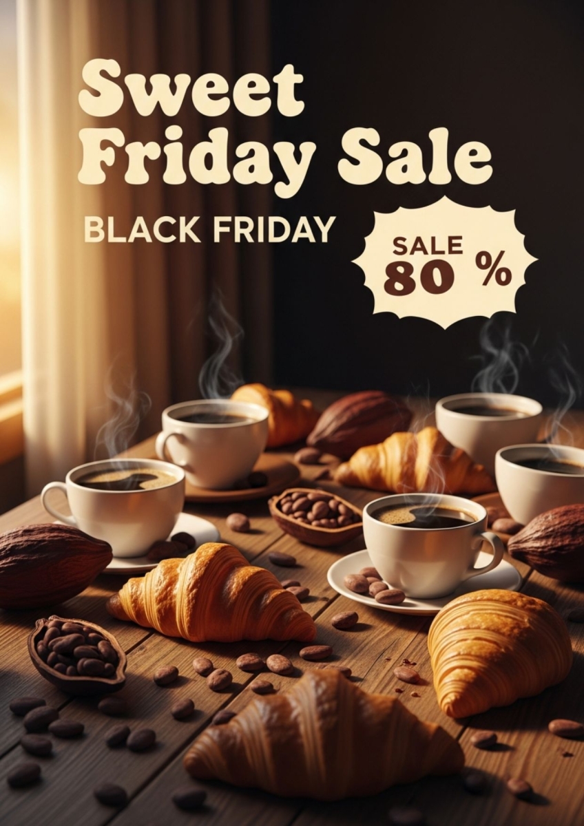 Ý tưởng thiết kế poster Black Friday bằng AI