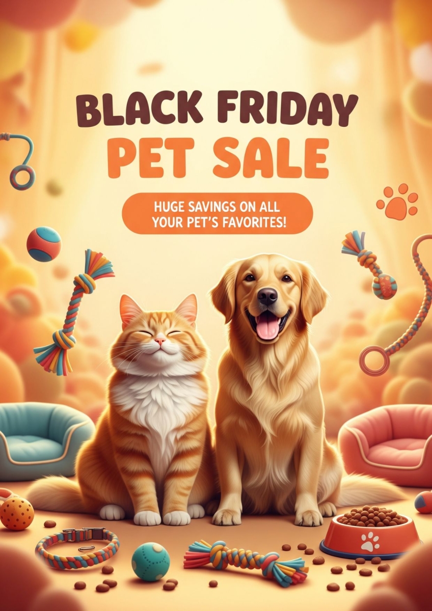 Ý tưởng thiết kế poster Black Friday bằng AI