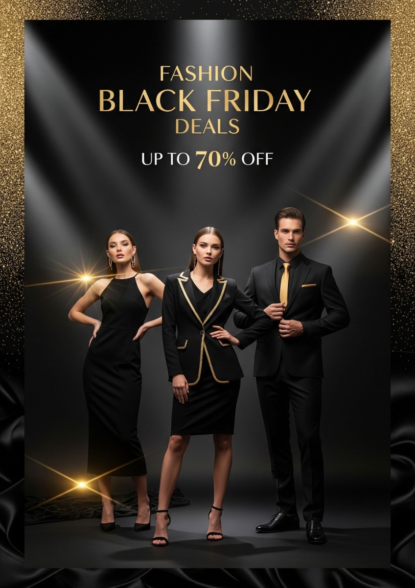 Ý tưởng thiết kế poster Black Friday bằng AI