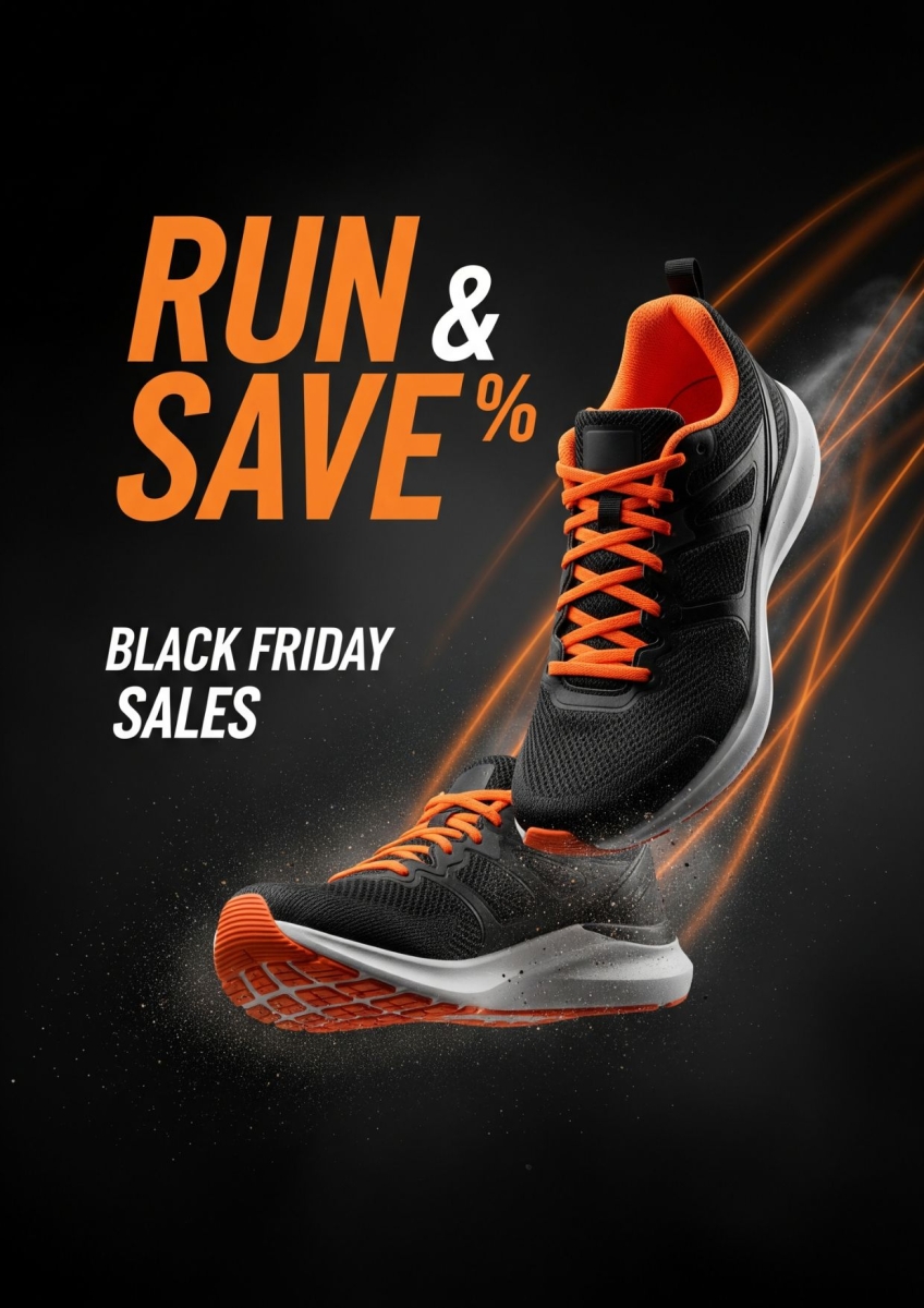 Ý tưởng thiết kế poster Black Friday bằng AI