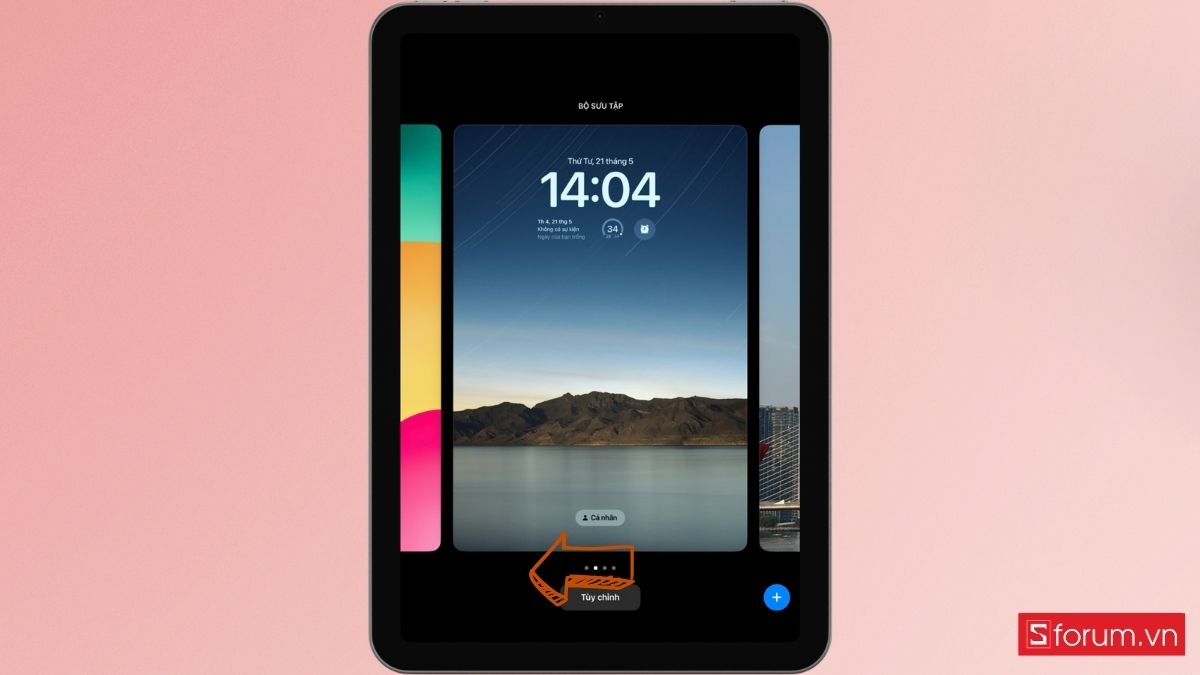 cá nhân hóa màn hình khóa iPad Air M3 19
