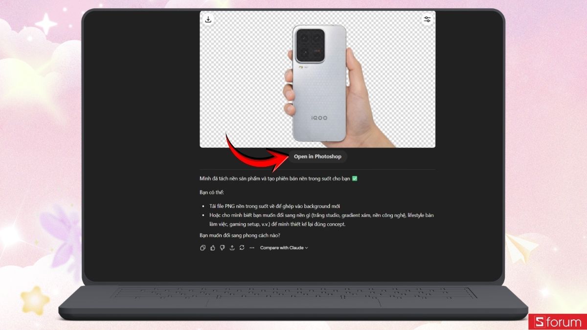 Cách dùng Photoshop trực tiếp trong ChatGPT cực tiện mà bạn nên thử ngay! 13