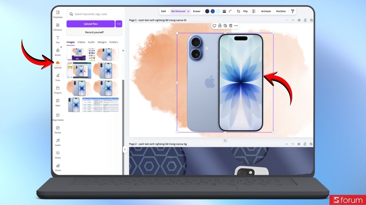 Cách làm ảnh nghiêng 3D trong Canva cực hữu ích chi tiết từ A đến Z cho người mới 2