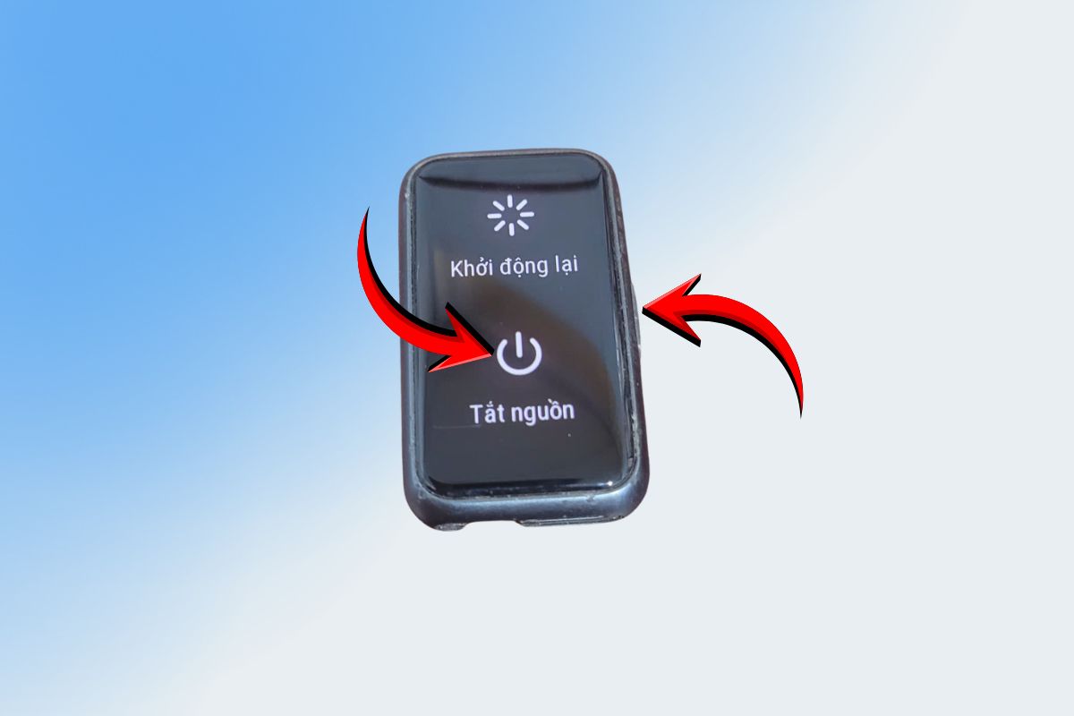 Cách mở nguồn đồng hồ thông minh Xiaomi tắt nguồn