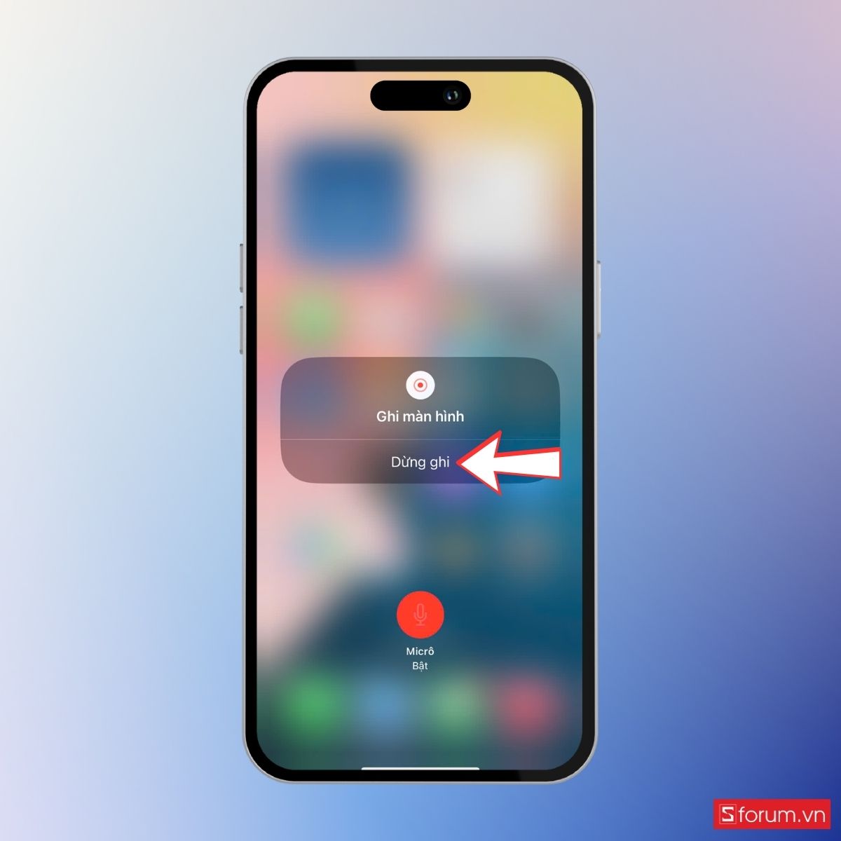 Cách quay màn hình iPhone 16 có tiếng từ máy & micro bước 5