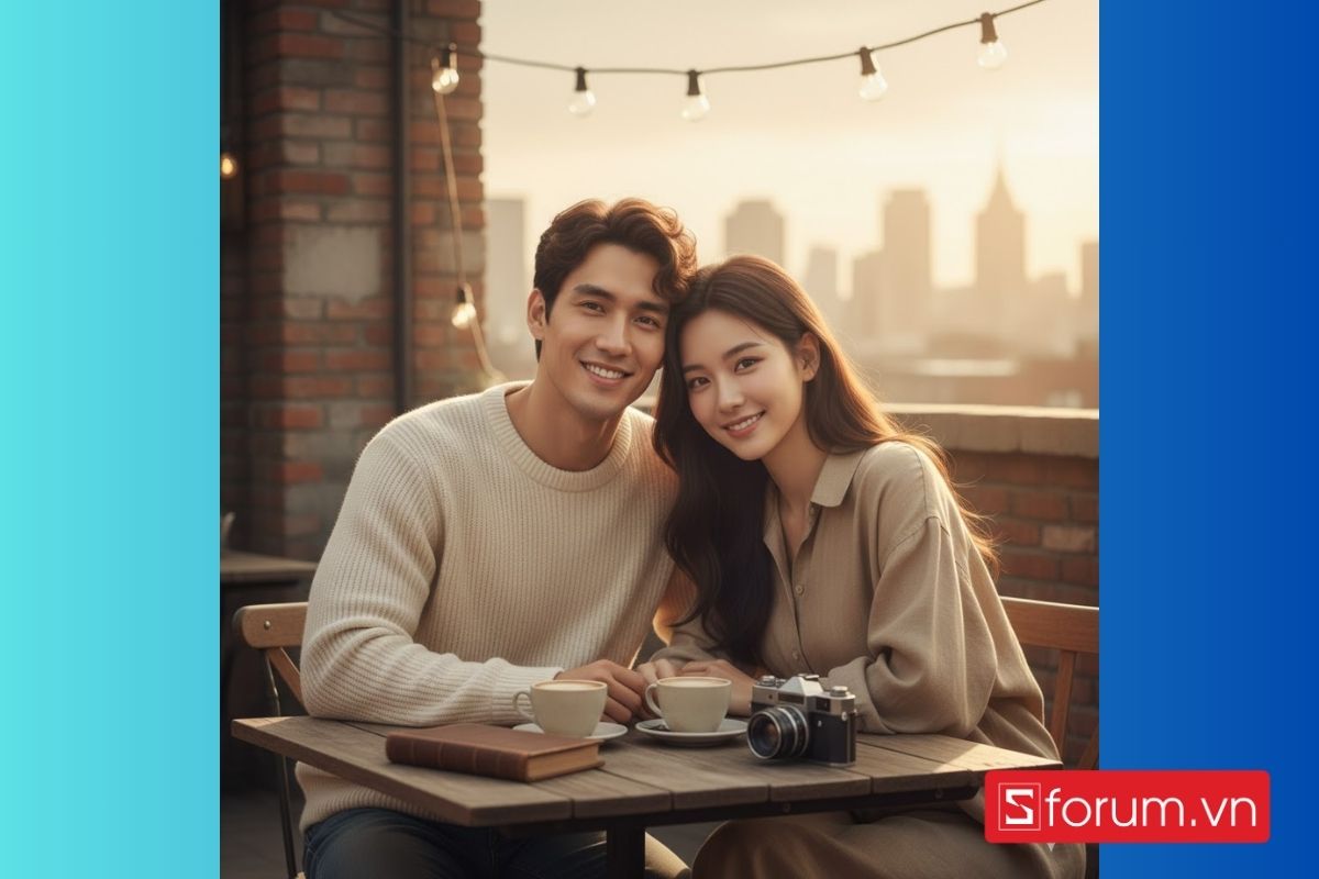 Cách tạo ảnh cặp đôi bằng AI Gemini đơn giản cho Valentine 12
