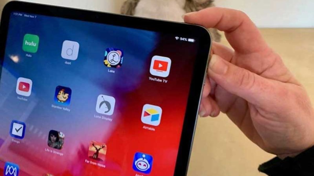 Tắt nguồn iPad bằng nút vật lý