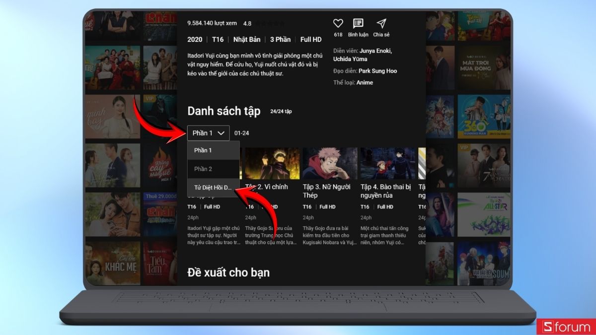 Cách xem Jujutsu Kaisen Season 3 trên Netflix và VieON chi tiết mà bạn sẽ cần 23