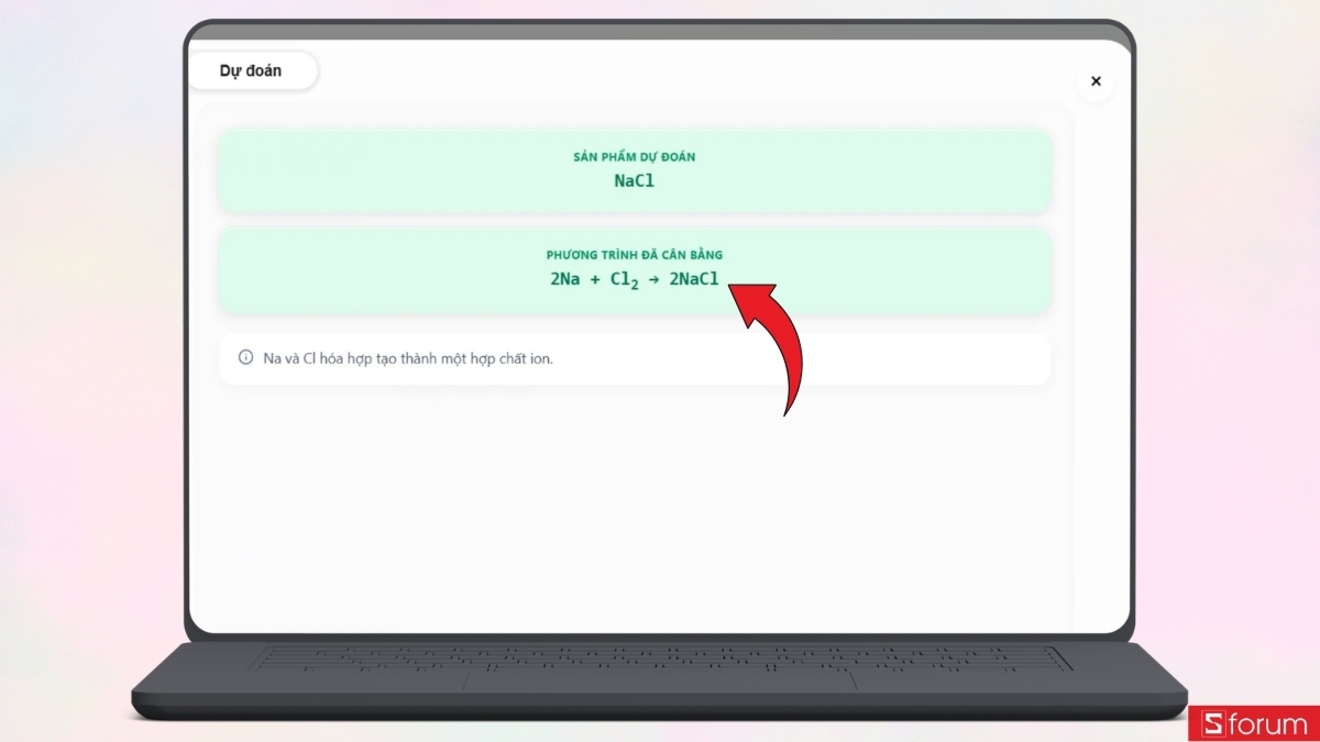 Cân bằng phương trình hoá học tự động bằng tool AI đơn giản trong vài giây 21