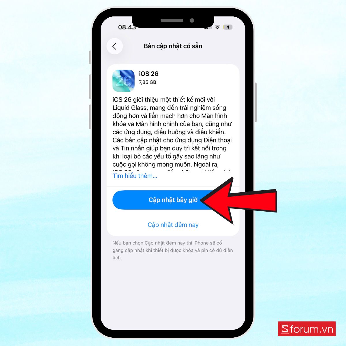 Cách cập nhật iOS 26 đơn giản chi với vài bước 4