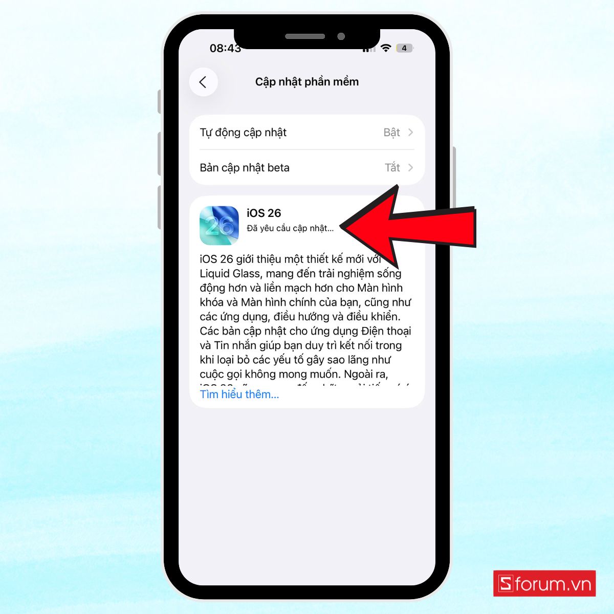 Cách cập nhật iOS 26 đơn giản chi với vài bước 5
