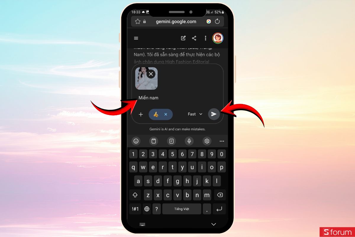 Cách dùng câu lệnh Tết Nguyên Đán 2026 từ Gemini để tạo ảnh High Fashion cực chất 12