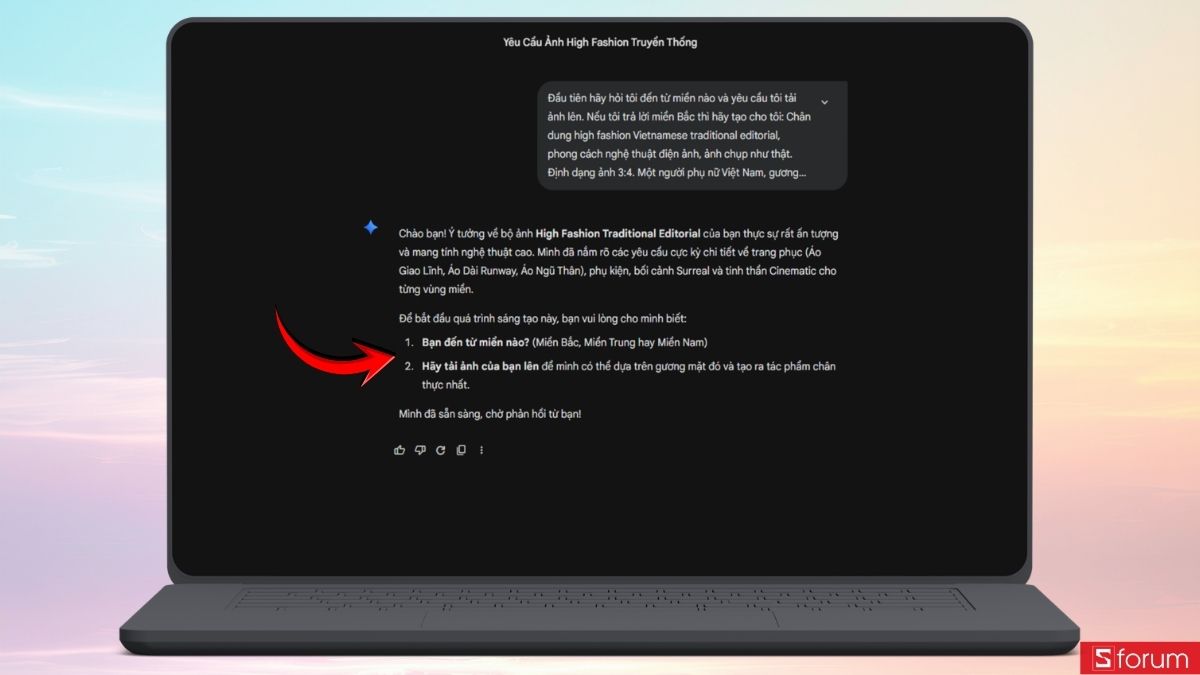 Cách dùng câu lệnh Tết Nguyên Đán 2026 từ Gemini để tạo ảnh High Fashion cực chất 2