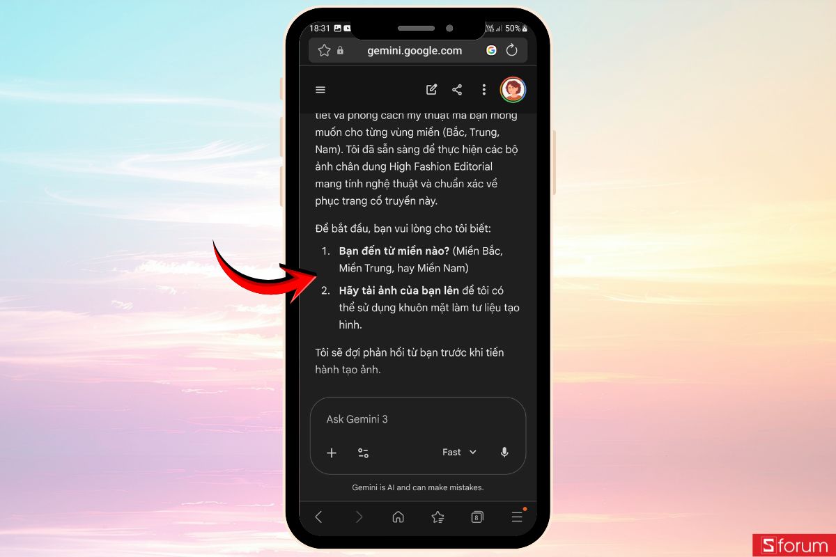 Cách dùng câu lệnh Tết Nguyên Đán 2026 từ Gemini để tạo ảnh High Fashion cực chất 9
