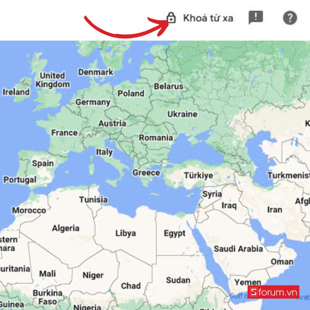 Bước 3: Thực hiện khóa từ xa