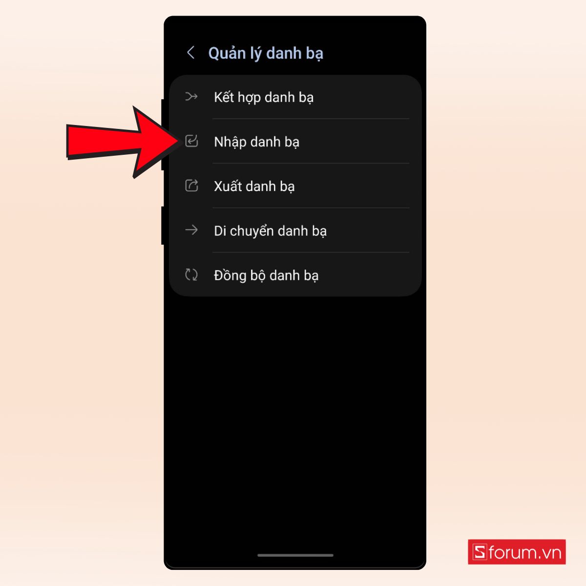 Hướng dẫn nhập danh bạ từ file .vcf khi chuyển danh bạ từ iPhone sang Android bằng My Contacts Backup