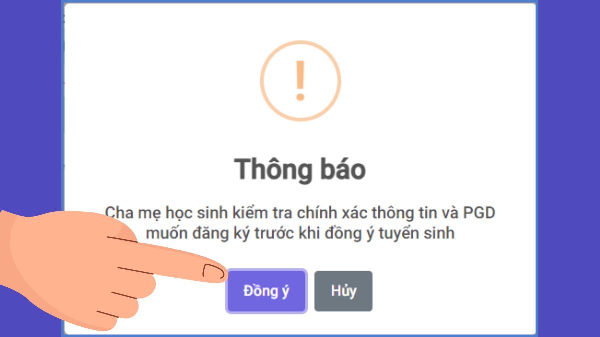Hướng dẫn đăng ký tuyển sinh đầu cấp trực tuyến qua Cổng đăng ký tuyển sinh 5