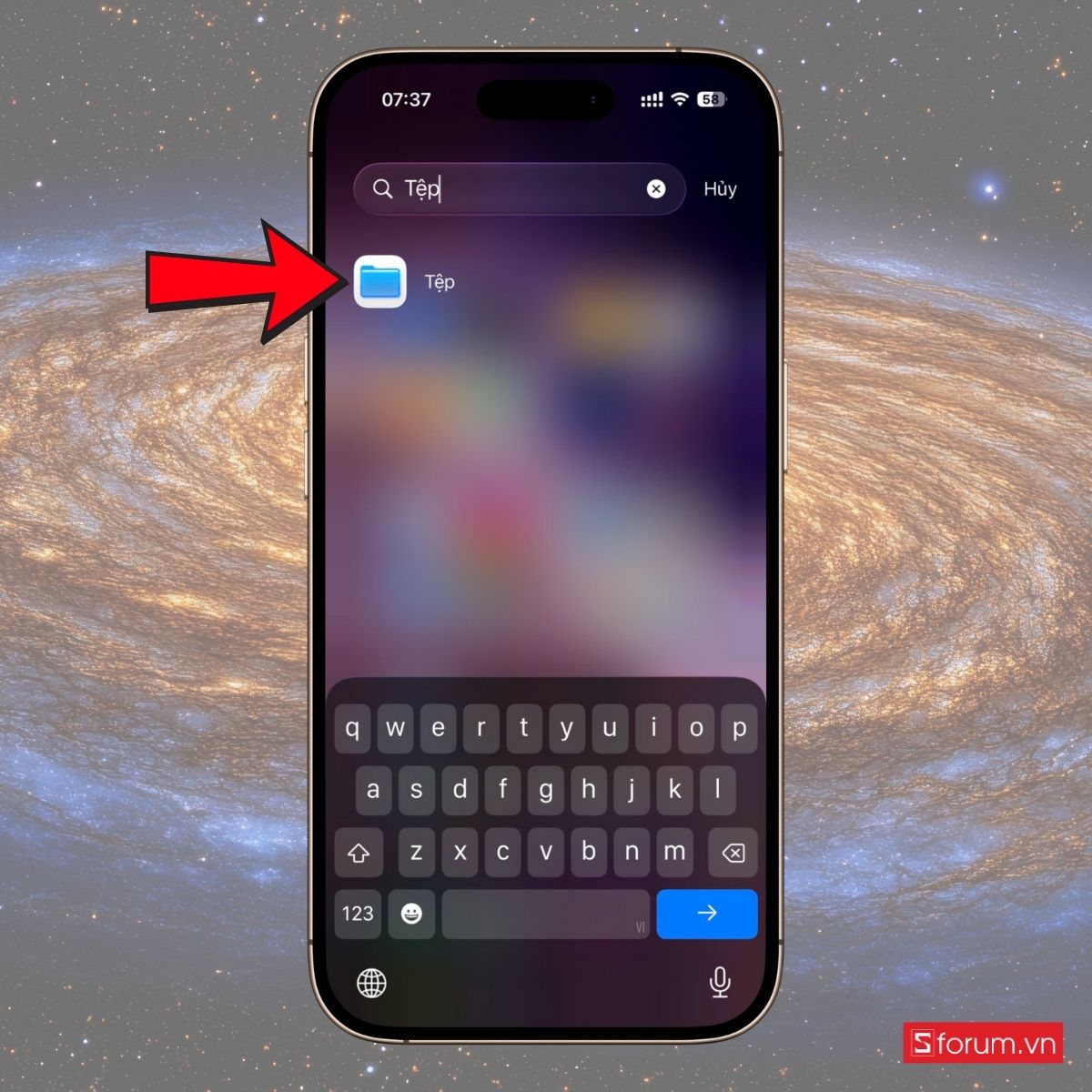 Cách giải nén file ZIP trên iPhone bằng Phím tắt bước 1
