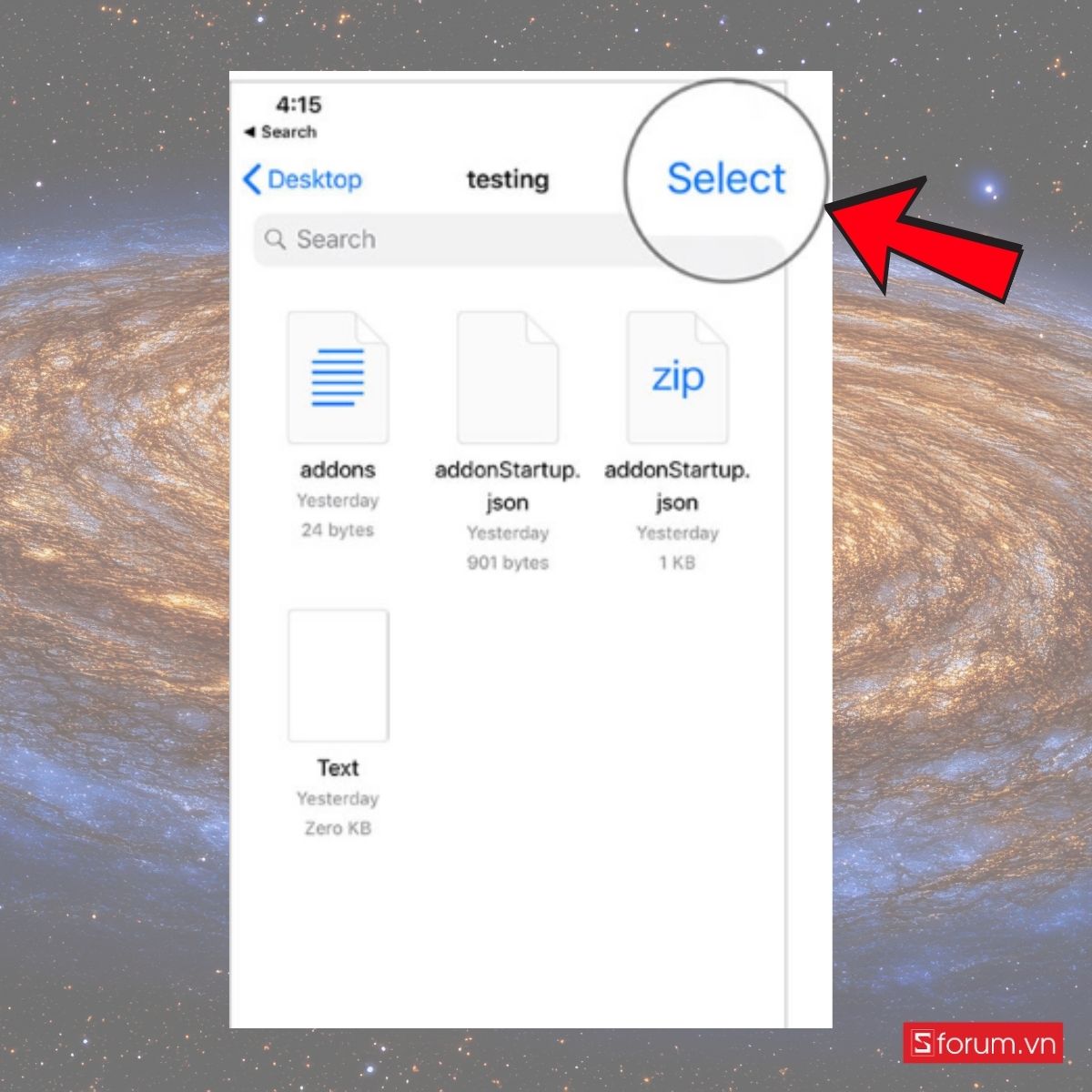 Cách giải nén file ZIP trên iPhone bằng Phím tắt bước 2