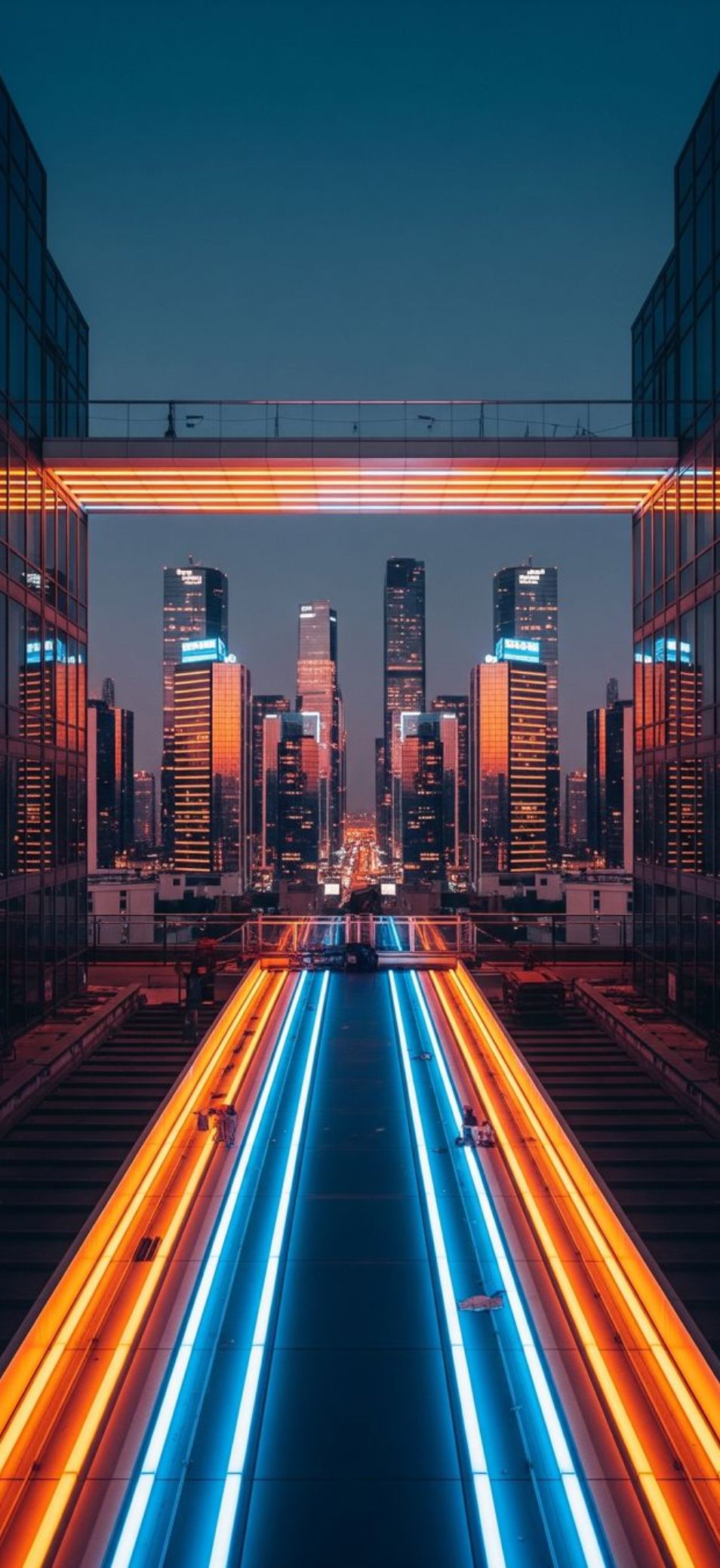 Hình nền OPPO Find X9 thành phố và kiến trúc