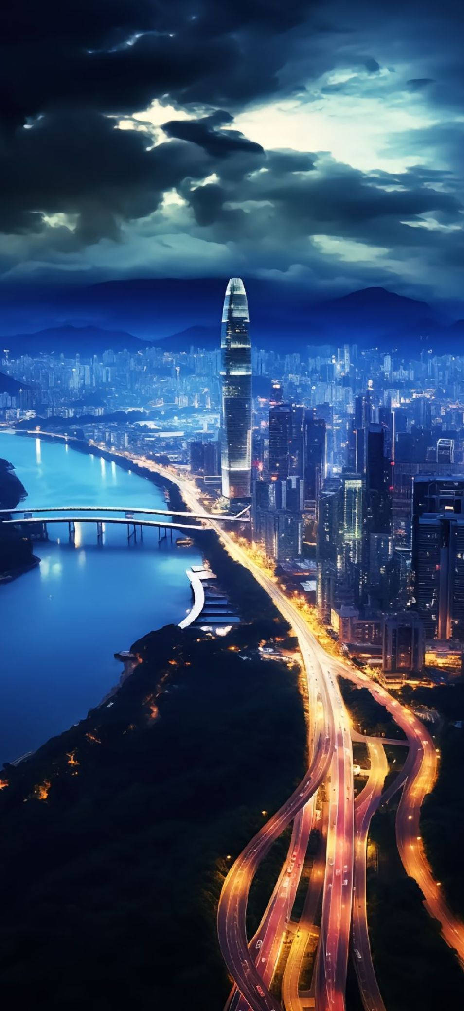 Hình nền OPPO Find X9 thành phố và kiến trúc