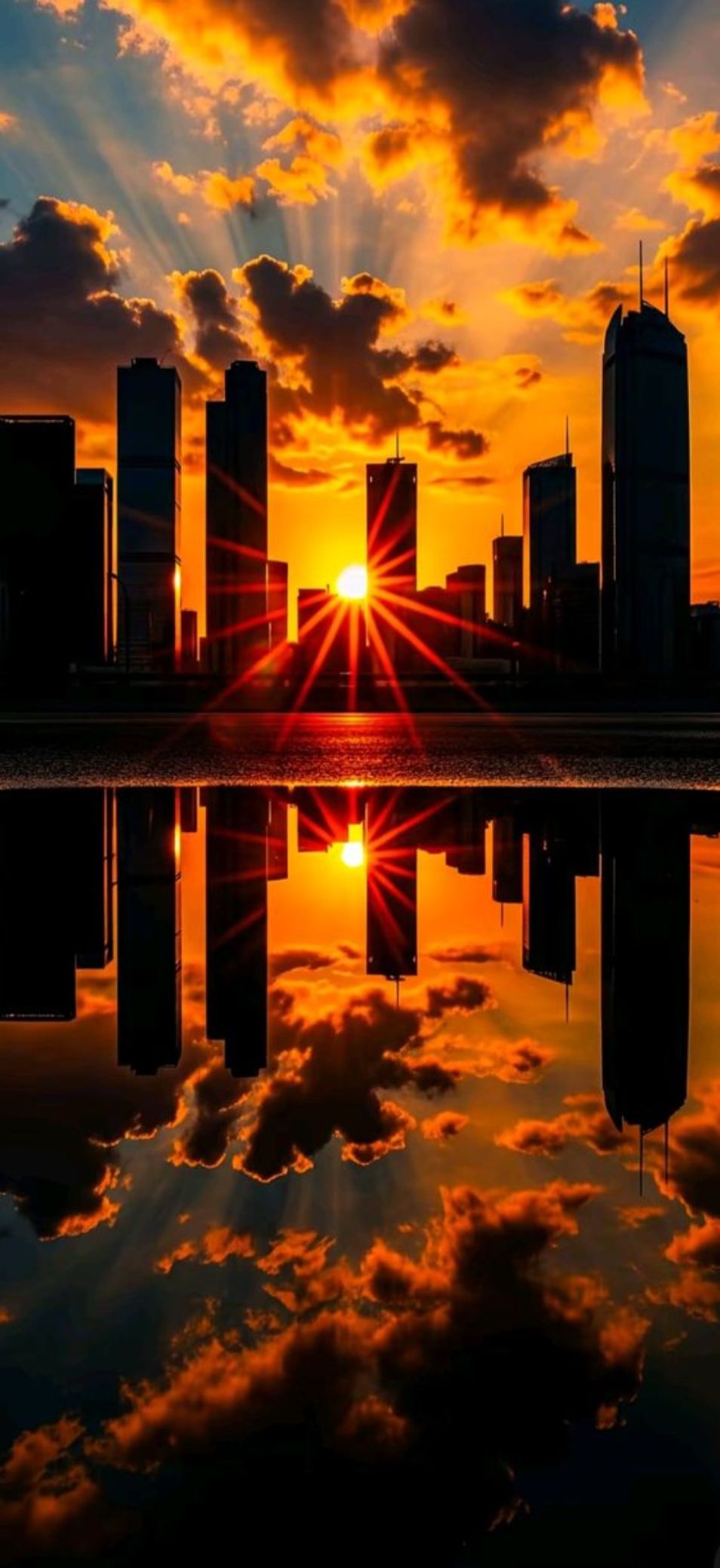 Hình nền OPPO Find X9 thành phố và kiến trúc