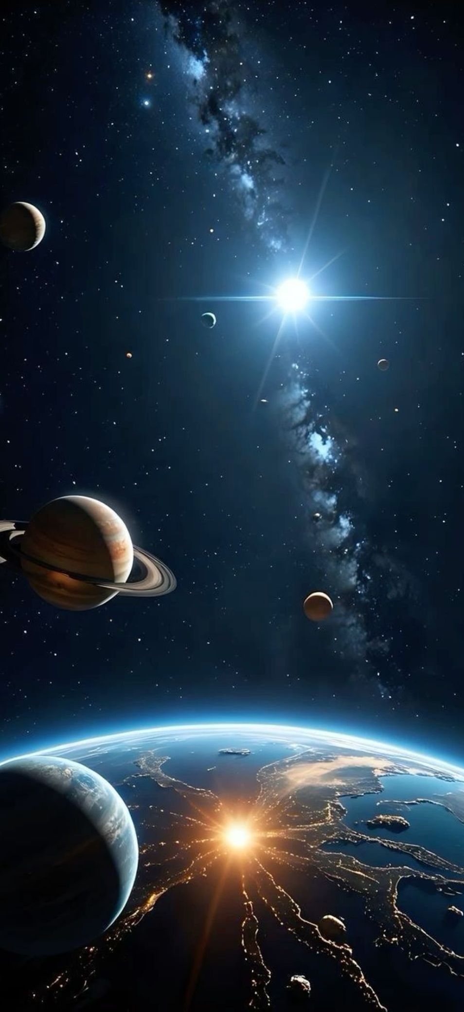 Hình nền OPPO Find X9 vũ trụ và không gian