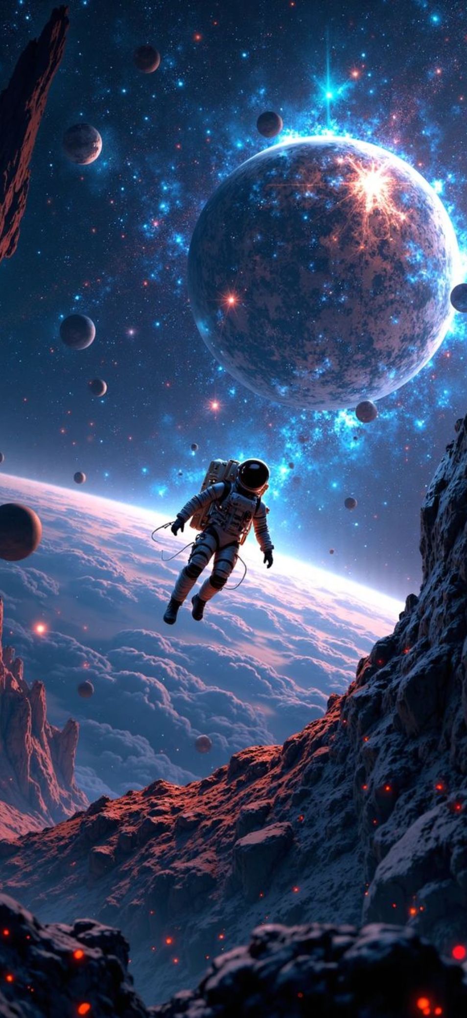 Hình nền OPPO Find X9 vũ trụ và không gian