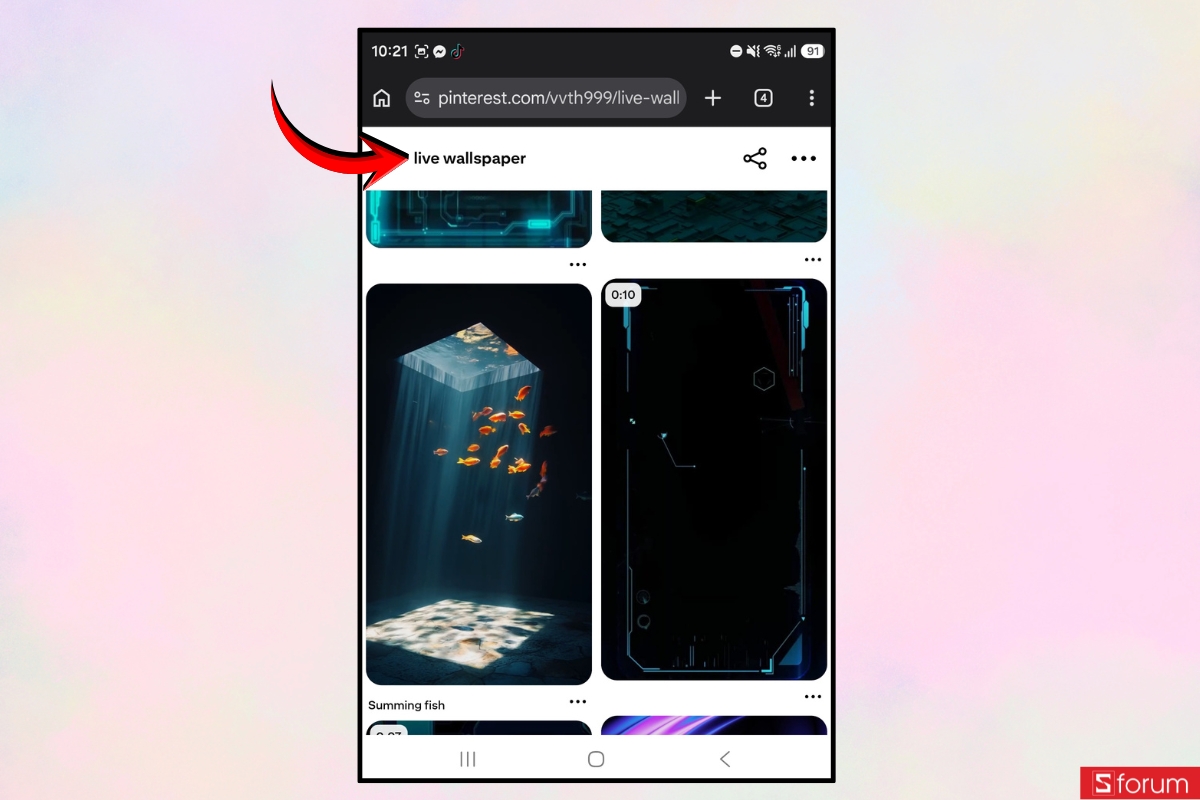 Hướng dẫn cài hình nền video call Galaxy Z Fold 8 cực đẹp 1