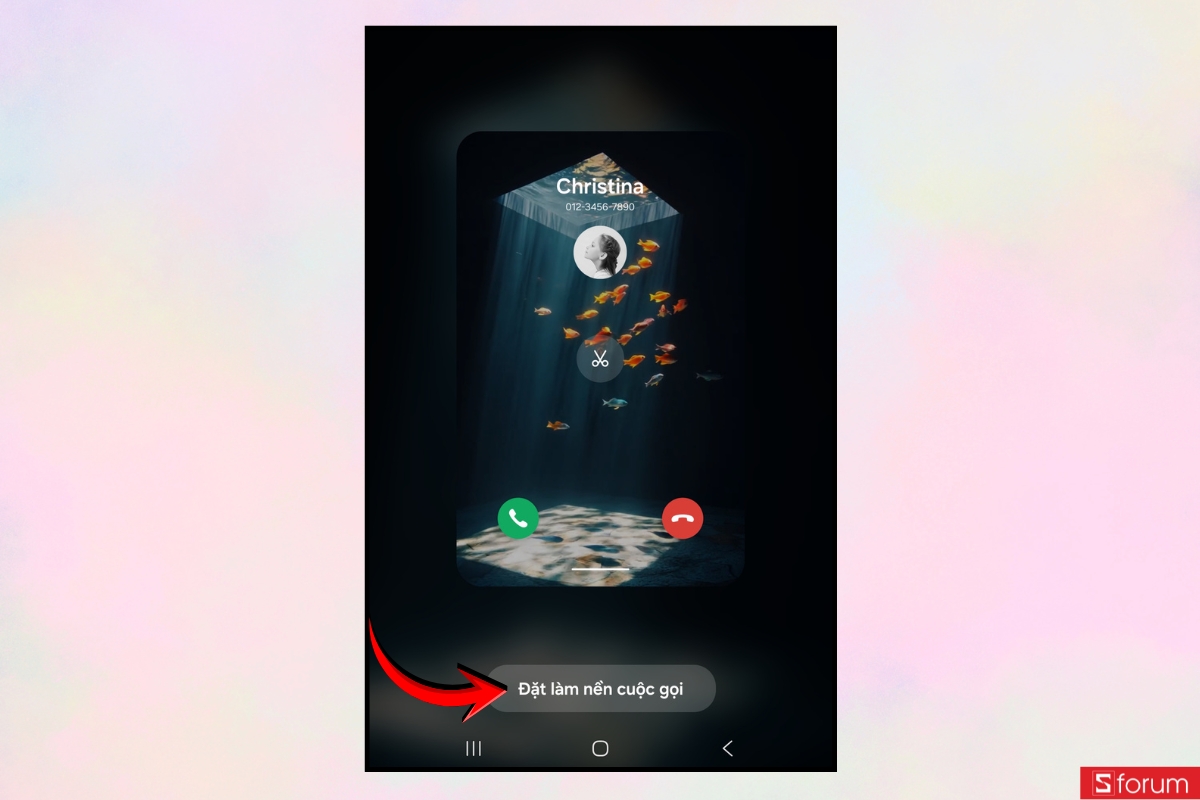 Hướng dẫn cài hình nền video call Galaxy Z Fold 8 cực đẹp 13
