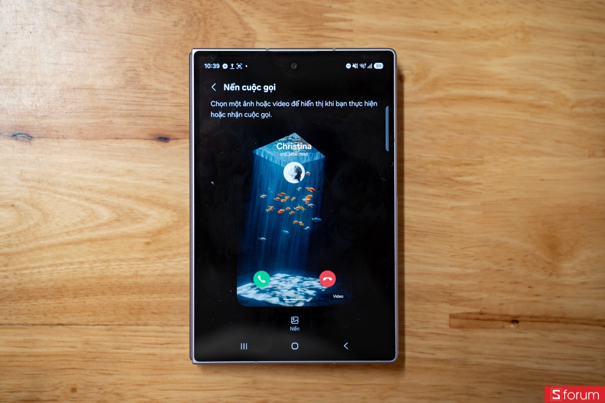 Hướng dẫn cài hình nền video call Galaxy Z Fold 8 cực đẹp 15