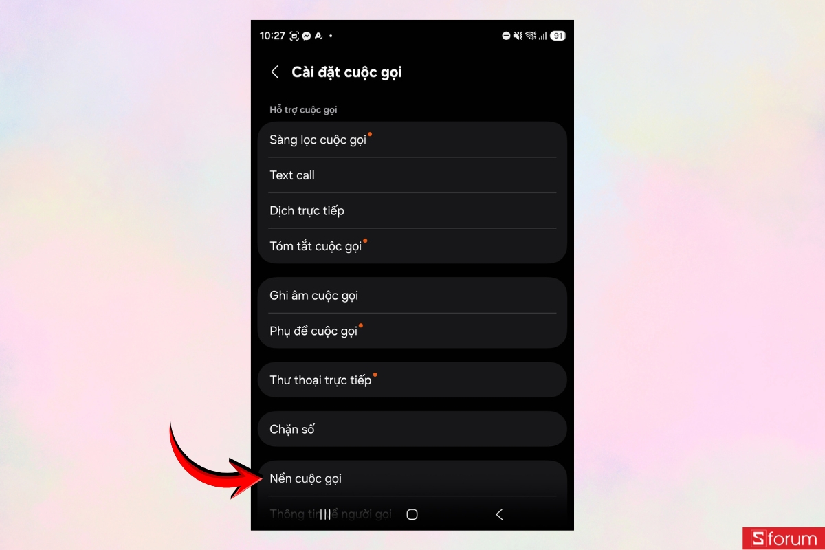 Hướng dẫn cài hình nền video call Galaxy Z Fold 8 cực đẹp 9