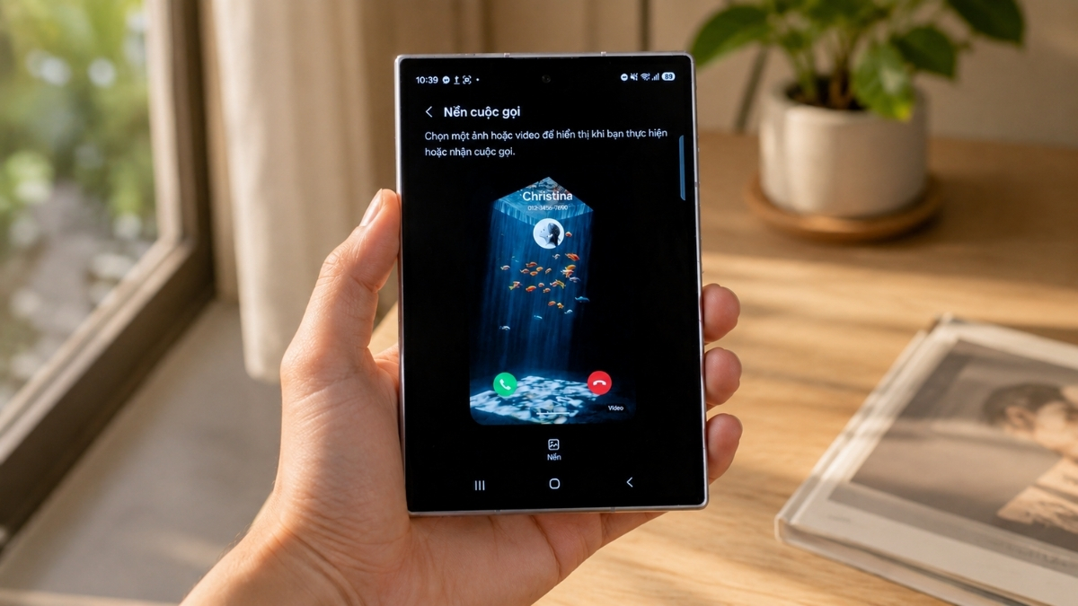 Hướng dẫn cài hình nền video call Galaxy Z Fold 8 cực đẹp Hướng dẫn cài hình nền video call Galaxy Z Fold 8 cực đẹp