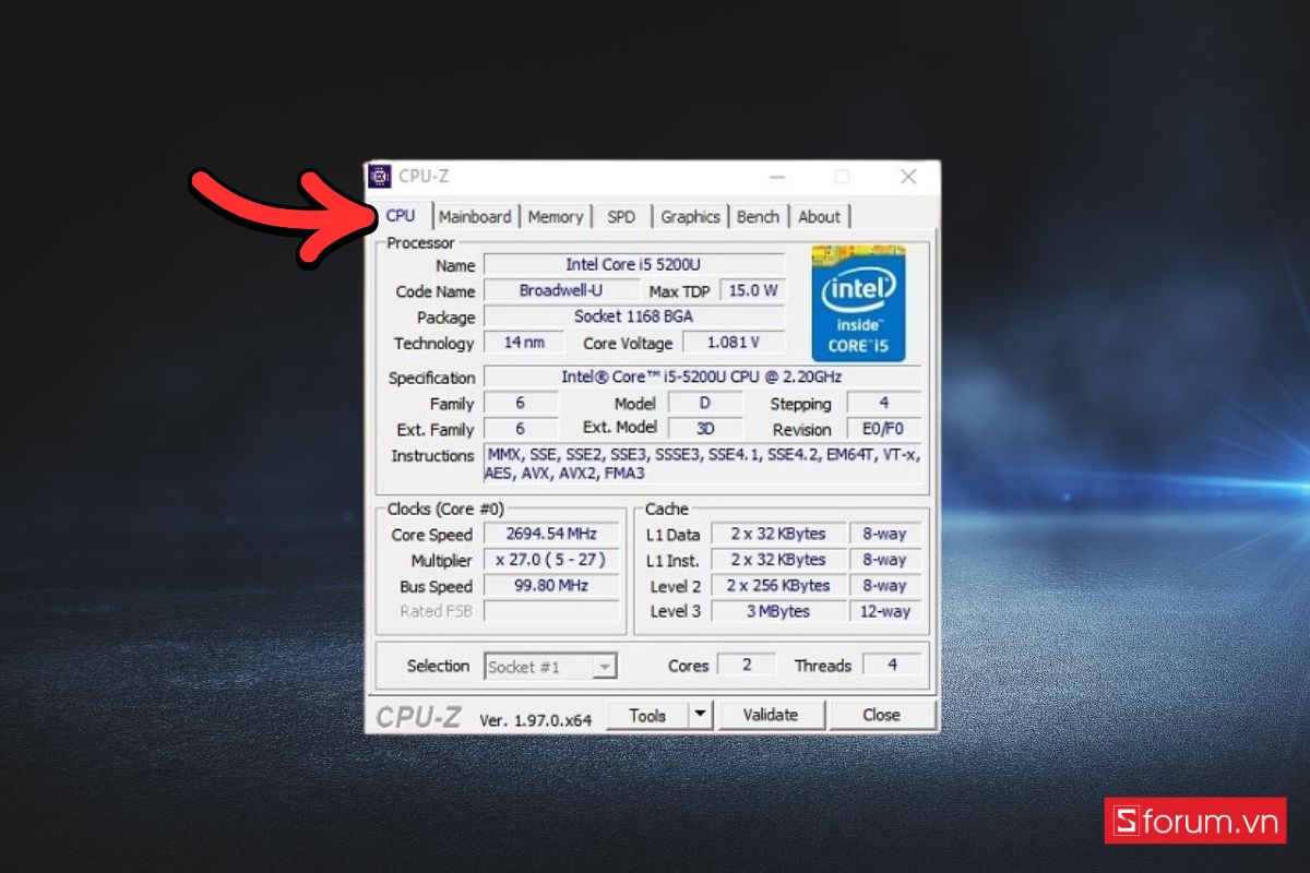 Hướng dẫn cách kiểm tra laptop có nâng cấp được CPU không 5