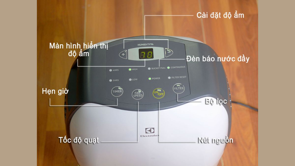 Cách sử dụng máy hút ẩm Electrolux đúng cách 2
