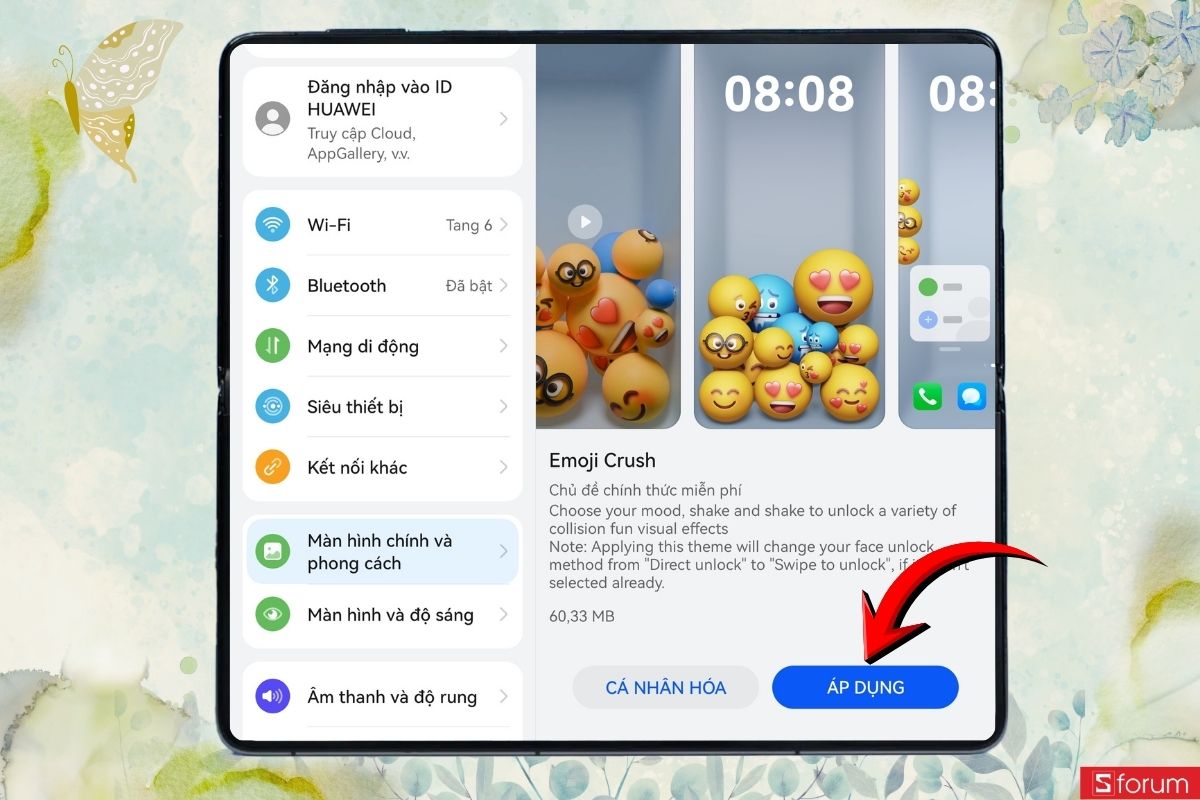 Đổi mới diện mạo dế yêu ngay với hướng dẫn cài Emoji Crush trên Huawei Mate X7 8