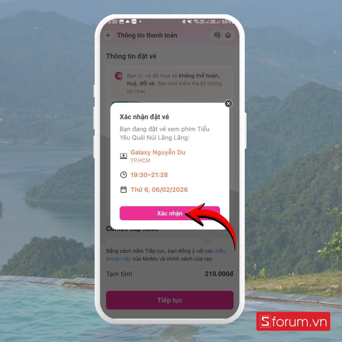 Hướng dẫn đặt vé phim tết trên điện thoại linh hoạt tài chính với Ví Trả Sau MoMo 10