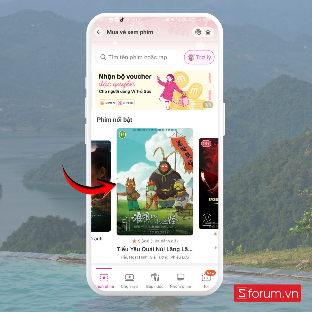 Hướng dẫn đặt vé phim tết trên điện thoại linh hoạt tài chính với Ví Trả Sau MoMo 2