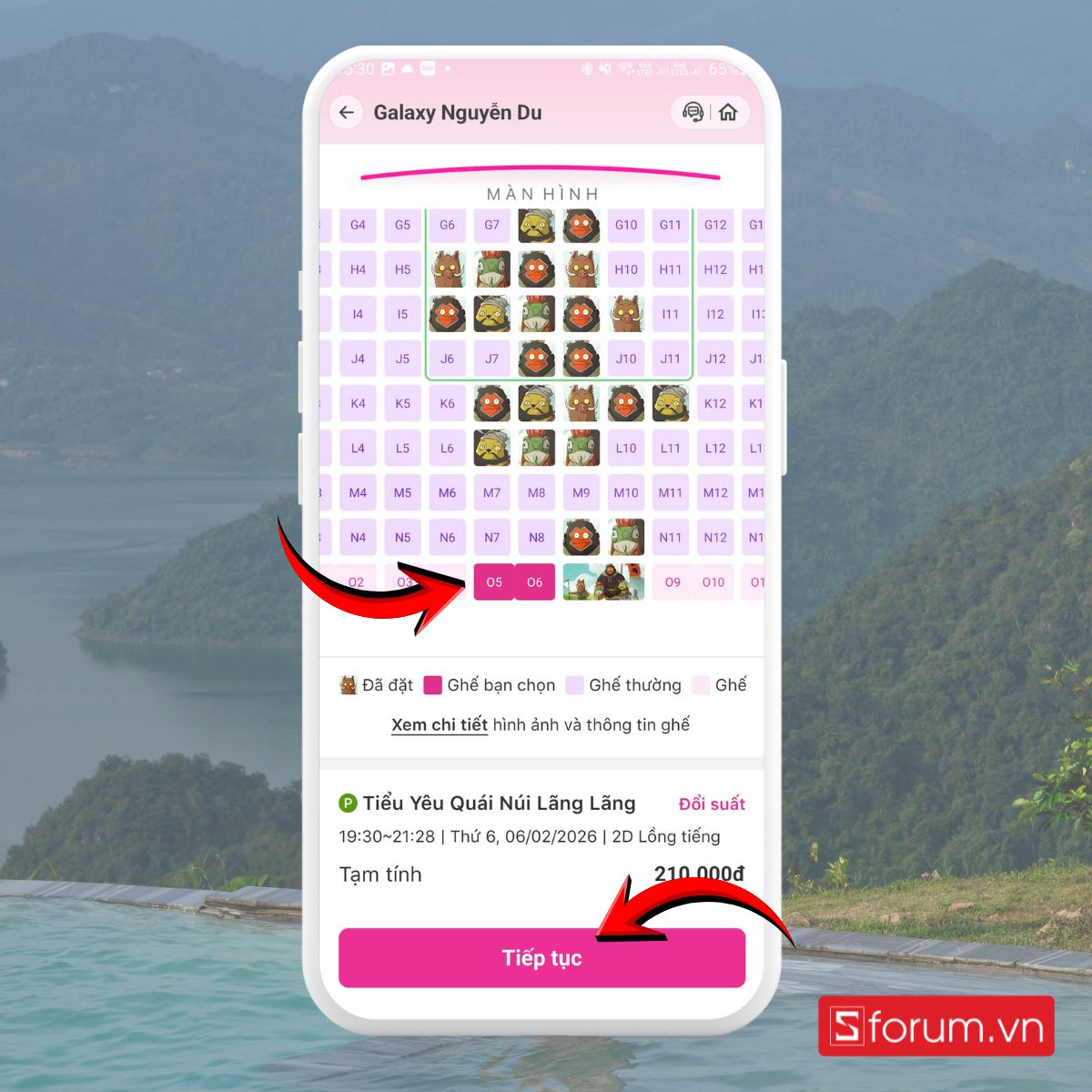 Hướng dẫn đặt vé phim tết trên điện thoại linh hoạt tài chính với Ví Trả Sau MoMo 7