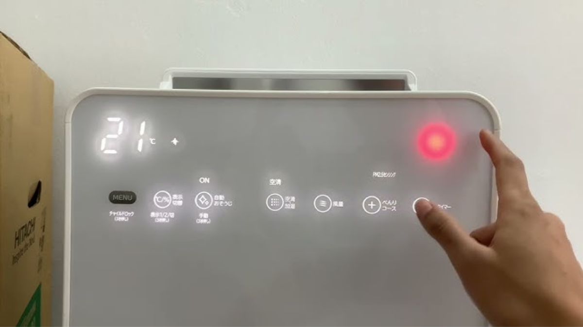 Cách sử dụng máy lọc không khí Hitachi 2