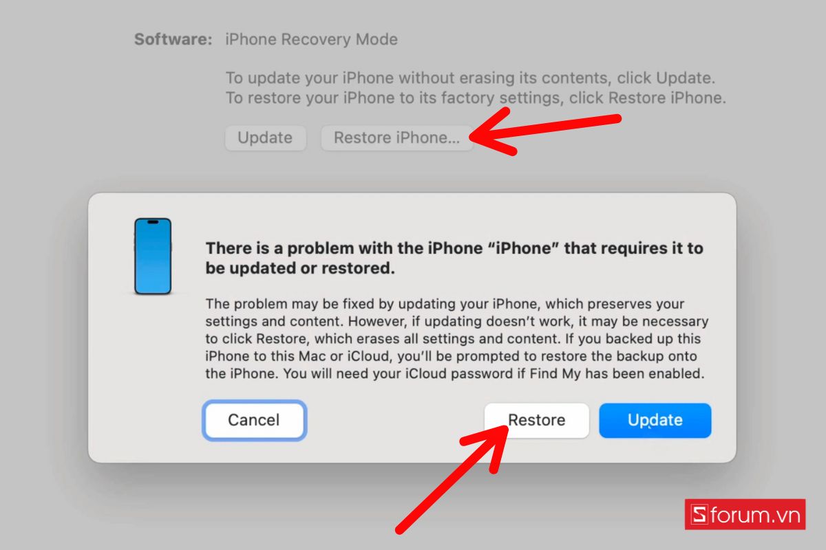 Cách khắc phục iPhone bị khóa bảo mật bằng chế độ DFU bước 4