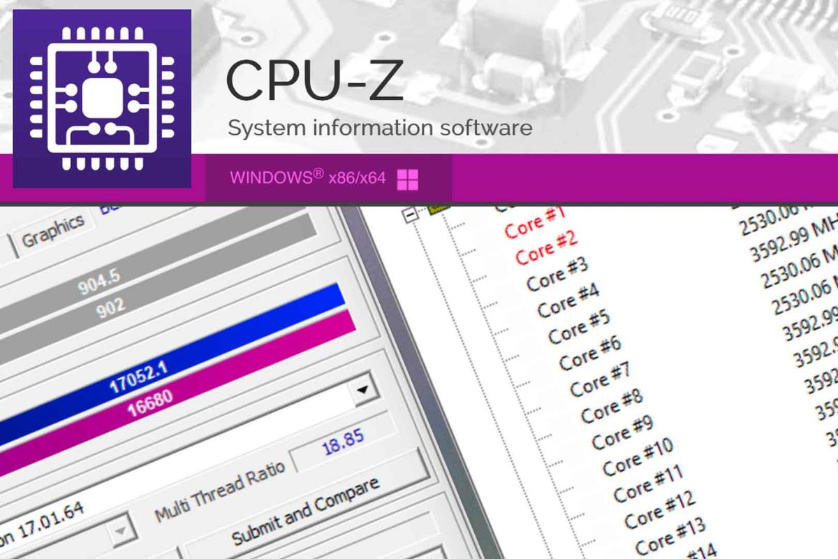 CPU Z hiện không có chức năng đo nhiệt độ CPU