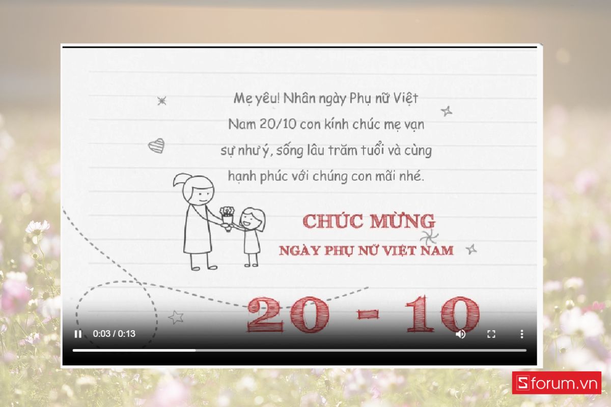 Hướng dẫn làm thiệp 20-10 online siêu dễ, ai cũng có thể tự tay tạo trong vài phút! 11